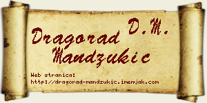 Dragorad Mandžukić vizit kartica